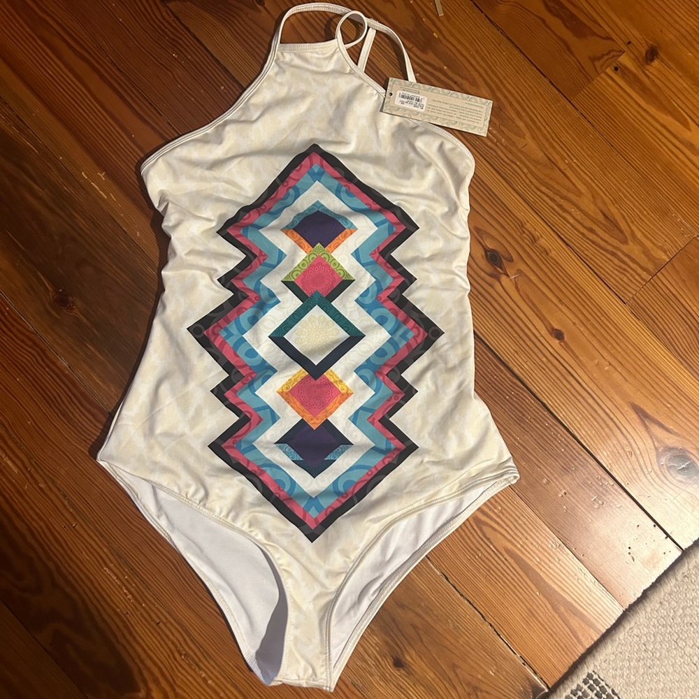 Mompassina one piece African High Neck size Large NEW